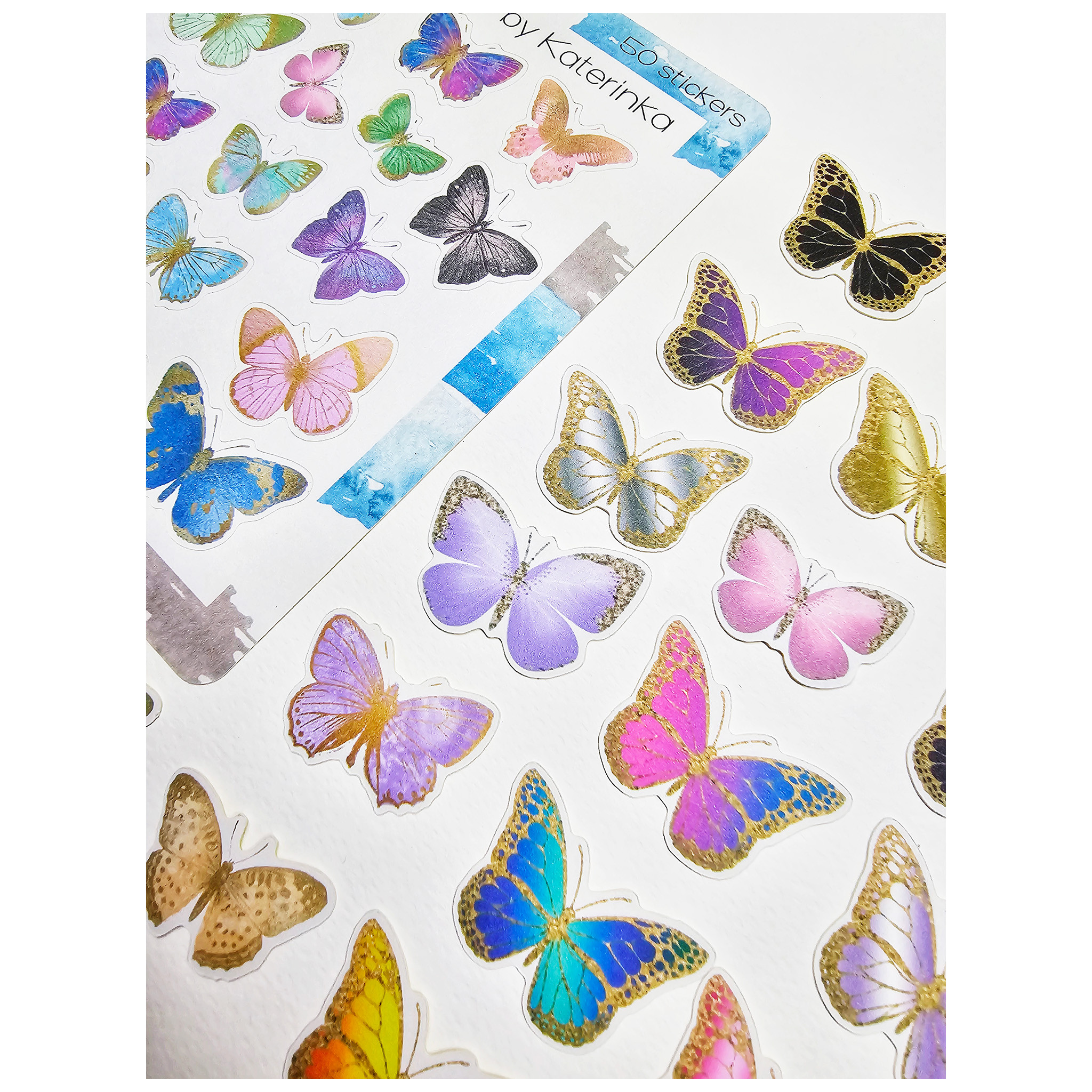 برچسب کاترینکا طرح برش خورده بولت ژورنال و اسکرپ بوک مدل Glam Butterfly بسته 50 عدد برچسب کاترینکا طرح برش خورده بولت ژورنال و اسکرپ بوک مدل Glam Butterfly بسته 50 عدد