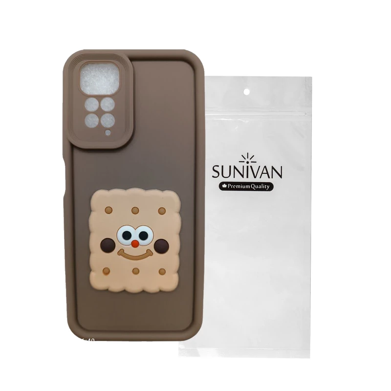 کاور سانیوان مدل SOLID طرح بیسکویتی مناسب برای گوشی موبایل شیائومی NOTE 11 4G / NOTE 11 S