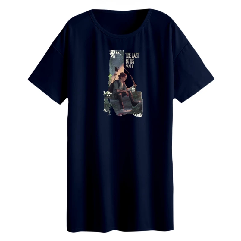 تی شرت لانگ زنانه مدل last of us کد 3