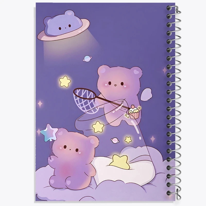 دفتر ژورنال نویسی 50 برگ خندالو مدل نقطه ای طرح خرس های کیوت کد N4100