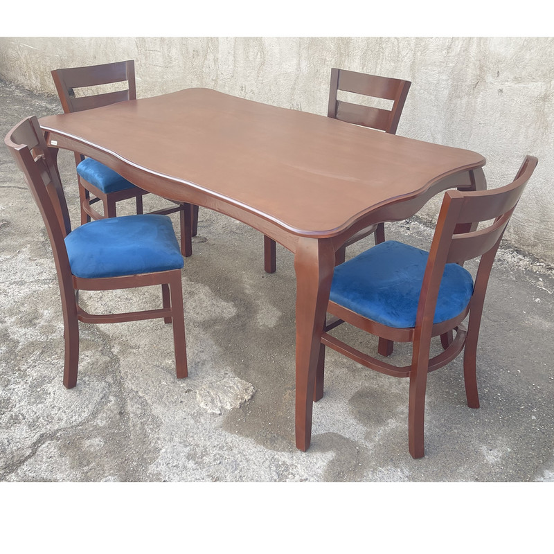 میز و صندلی ناهارخوری 4 نفره گالری چوب آشنایی مدل 901