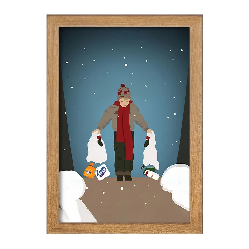 تابلو خندالو مدل تنها در خانه کد F7340