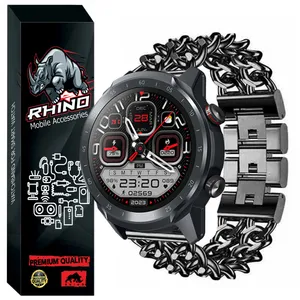 بند راینو مدل Cartier مناسب برای ساعت هوشمند میبرو Mibro Watch A2