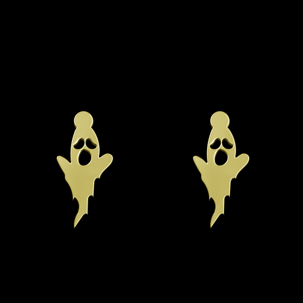 گوشواره طلا 18 عیار زنانه مدوپد مدل روح کد GA1-10320