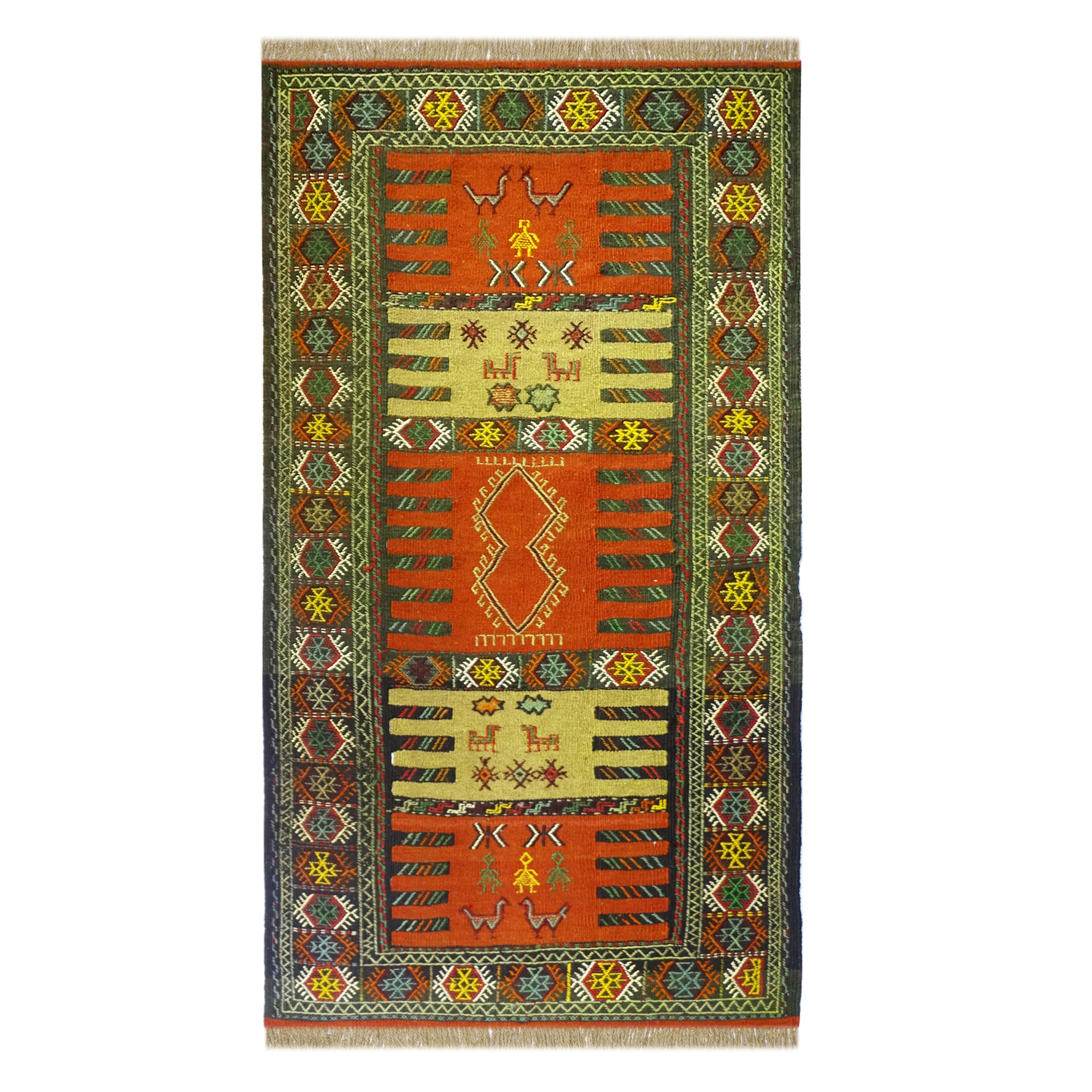 گلیم دستبافت دو متری کد 5030