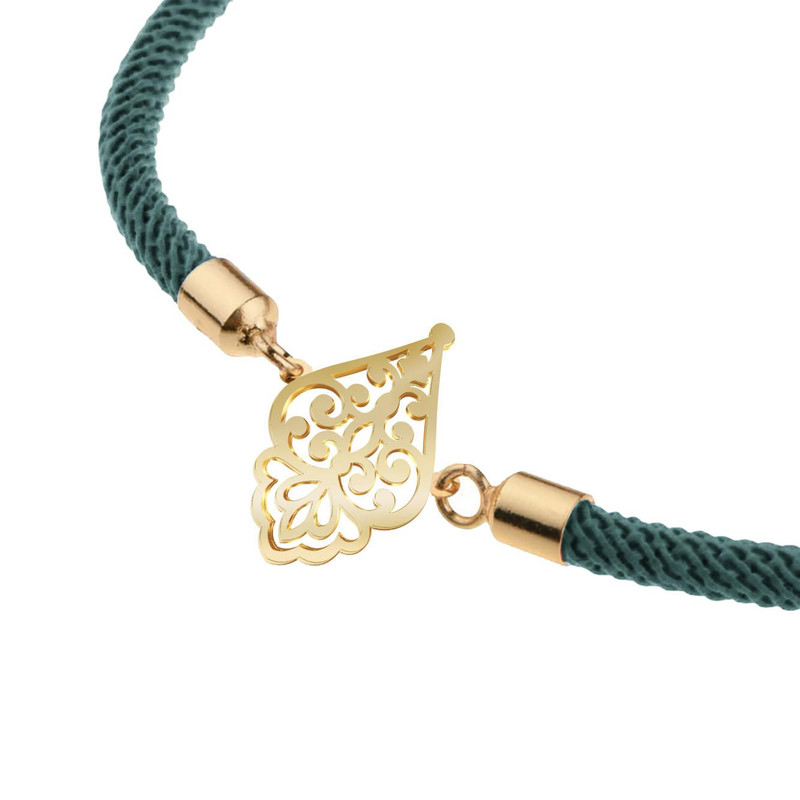 دستبند طلا 18 عیار زنانه مدوپد مدل اسلیمی کد D16-10653