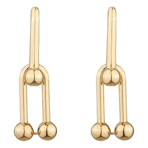 گوشواره کلیپسی طلا 18 عیار زنانه تاج مدل G340