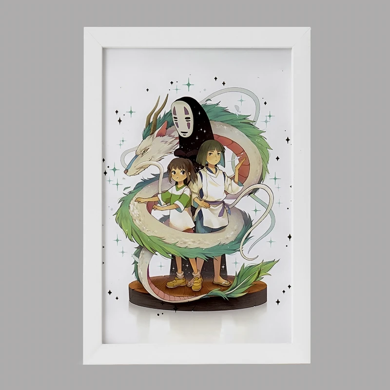 تابلو خندالو مدل انیمه شهر اشباح (Spirited Away) کد F3479