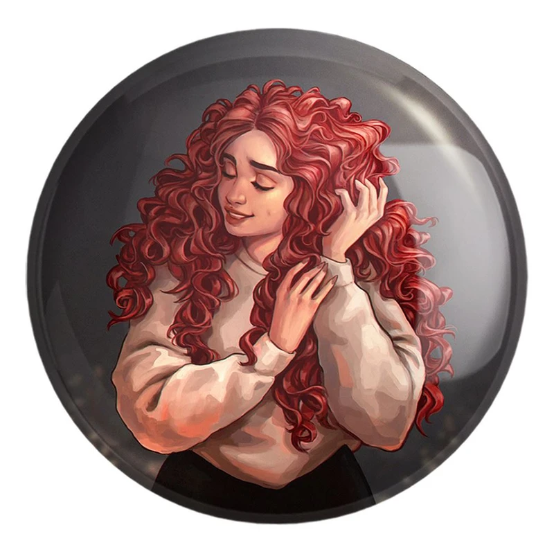 پیکسل خندالو طرح دختر مو فرفری کد 28795 مدل بزرگ