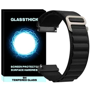 Glassthick Loop Alpine Band For Samsung Galaxy Watch Active 1 / Active 2 40mm / Active 2 44mm / Watch 3 size 41mm / Galaxy Watch 4 40mm / watch 4 42mm / watch 4 44mm / watch 4 46mm