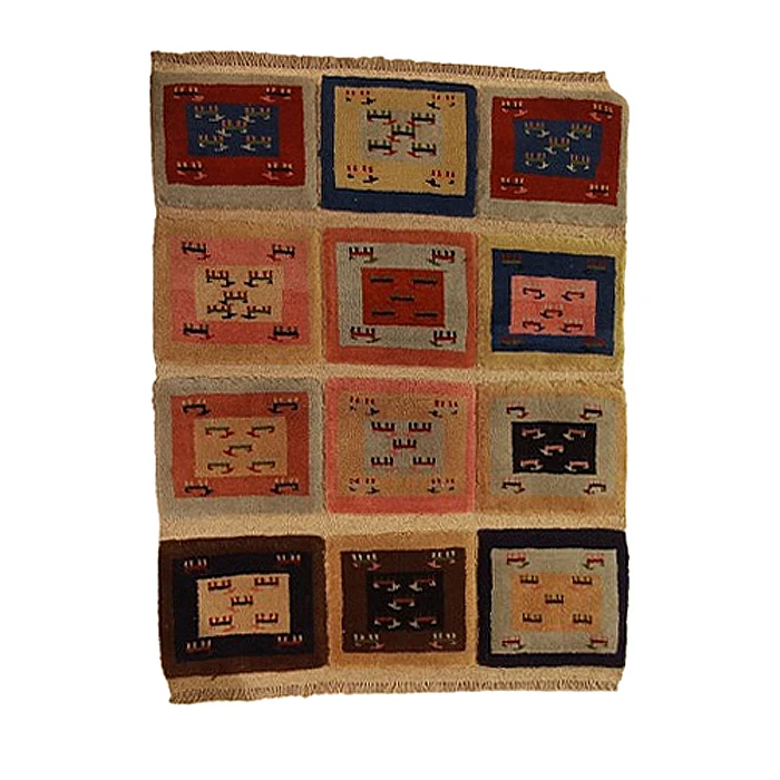 گبه فرش دستباف یک ونیم متری کد NKP.Z.7