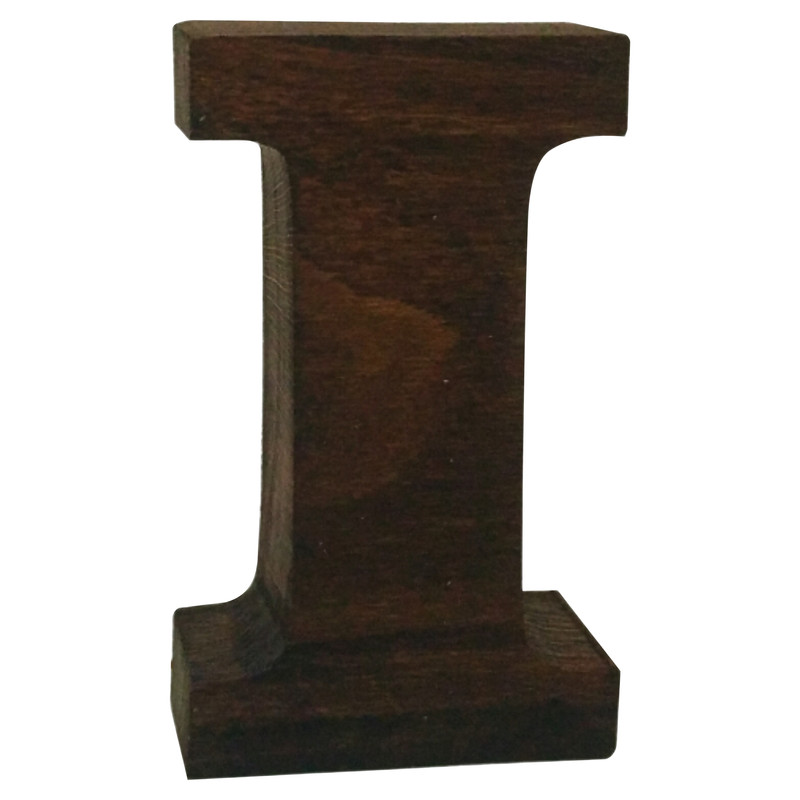 دکوری مدل حرف I چوبی