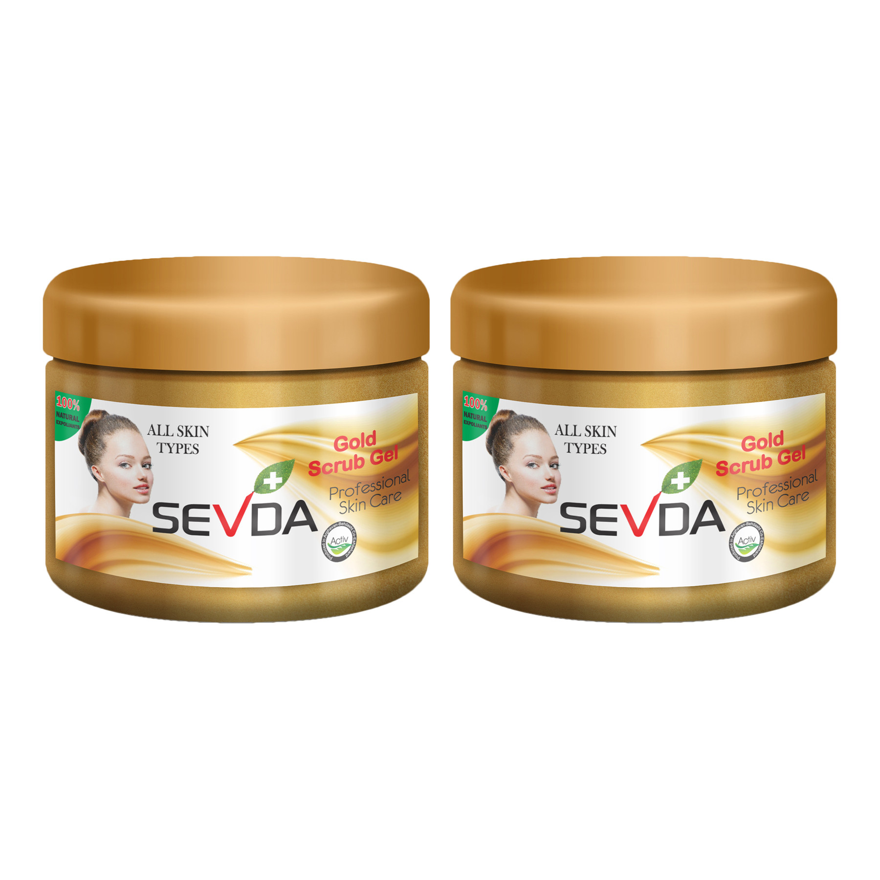 ژل لایه بردار سودا مدل Gold حجم 250 میلی لیتر مجموعه 2 عددی