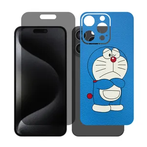 Glass Together model privacy screen protector Suitable for Apple iPhone 16 Pro Max mobile phone with back cover sticker