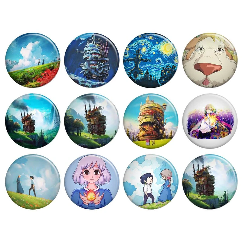 پیکسل گالری باجو طرح انیمه قلعه متحرک هاول کد howl moving castle 4 مجموعه 12 عددی