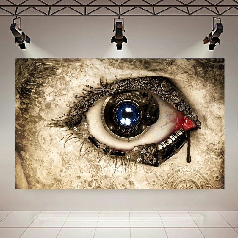 تابلو بوم طرح چشم مکانیکی کد AR30750