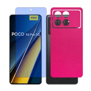 Glass Together model anti blue Screen Protector Suitable for Xiaomi Poco X6 Pro Mobile Phone with Back cover sticker