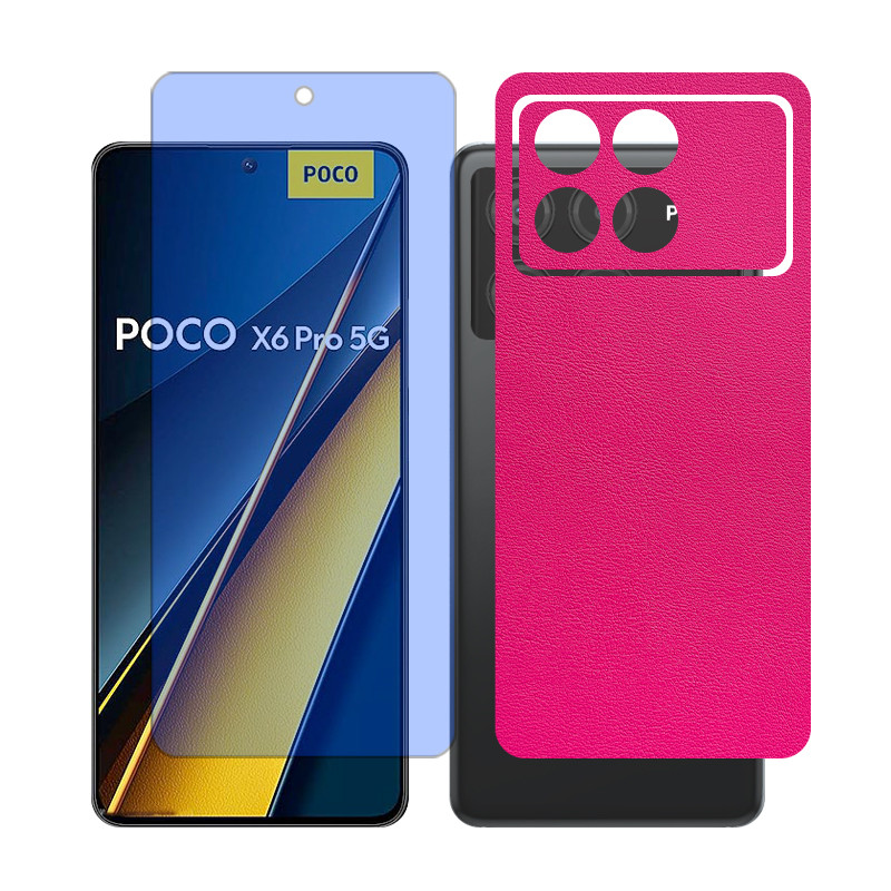 محافظ صفحه نمایش آنتی بلو گلس مدل Together مناسب برای گوشی موبایل شیائومی Poco X6 Pro به همراه برچسب پوششی