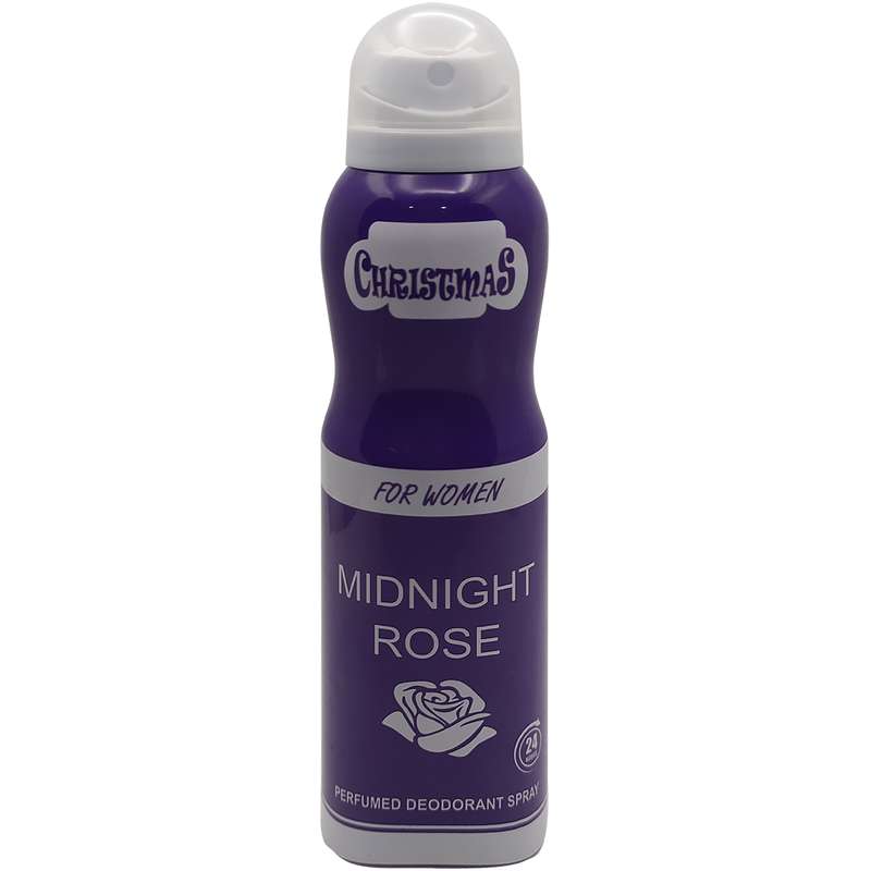 اسپری ضد تعریق زنانه کریسمس مدل MIDNIGHT ROSE حجم 150 میلی لیتر اسپری ضد تعریق زنانه کریسمس مدل MIDNIGHT ROSE حجم 150 میلی لیتر