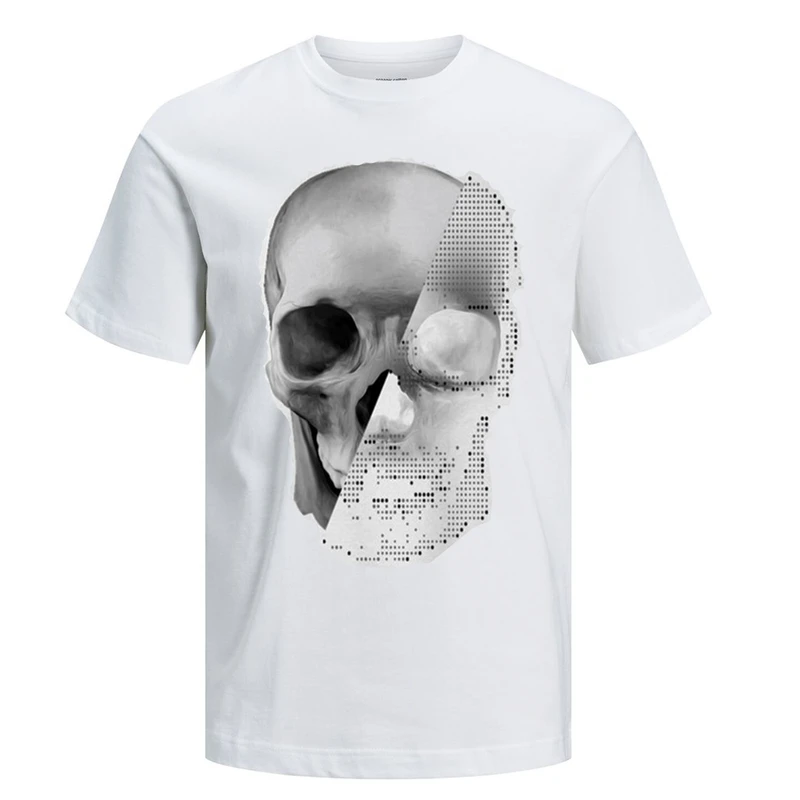 تیشرت آستین کوتاه مردانه جک اند جونز مدل 12195745 رنگ سفید 