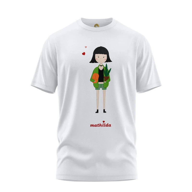 تی شرت آستین کوتاه زنانه هومرو مدل TW371 طرح ماتیلدا