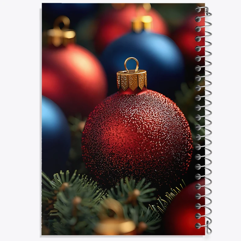 دفتر ژورنال نویسی 50 برگ خندالو مدل نقطه ای طرح کریسمس کد F8441