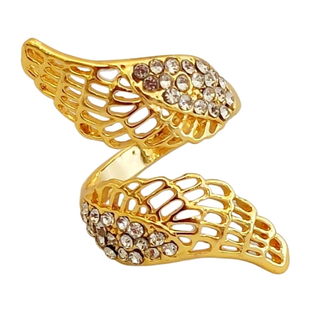 انگشتر زنانه مدل بال نگین دار کد ART77