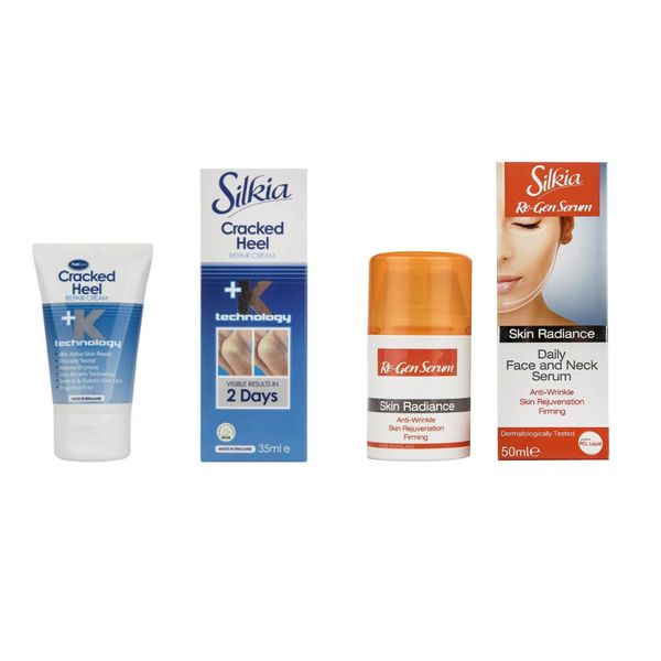 کرم ترمیم کننده ترک پا سیلکیا مدل K+ حجم 35 میلی لیتر به همراه سرم ترمیم کننده پوست مدل PCL حجم 50 میلی لیتر کرم ترمیم کننده ترک پا سیلکیا مدل K+ حجم 35 میلی لیتر به همراه سرم ترمیم کننده پوست مدل PCL حجم 50 میلی لیتر
