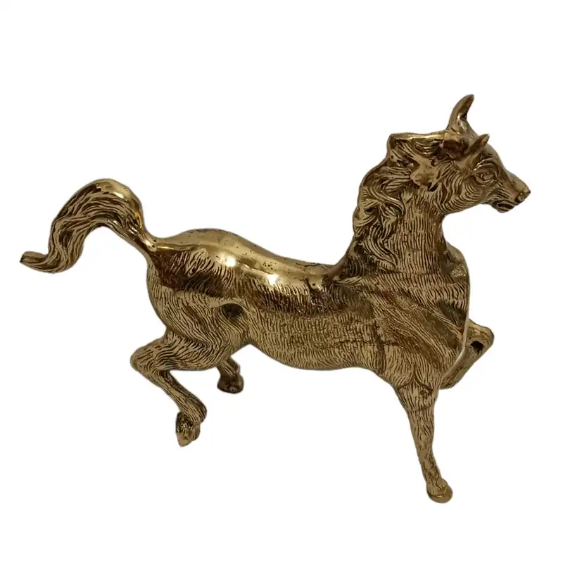 مجسمه برنجی مدل اسب عرب کد H-1059