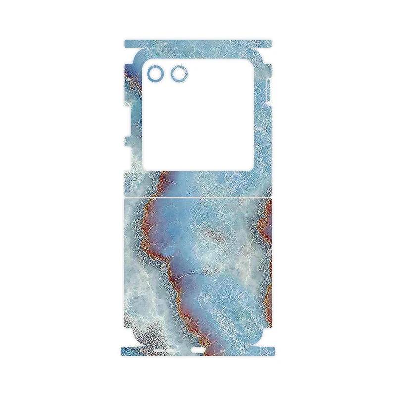 برچسب پوششی ماهوت مدل Blue_Ocean_Marble-FullSkin مناسب برای گوشی موبایل موتورولا Razr 40 Ultra