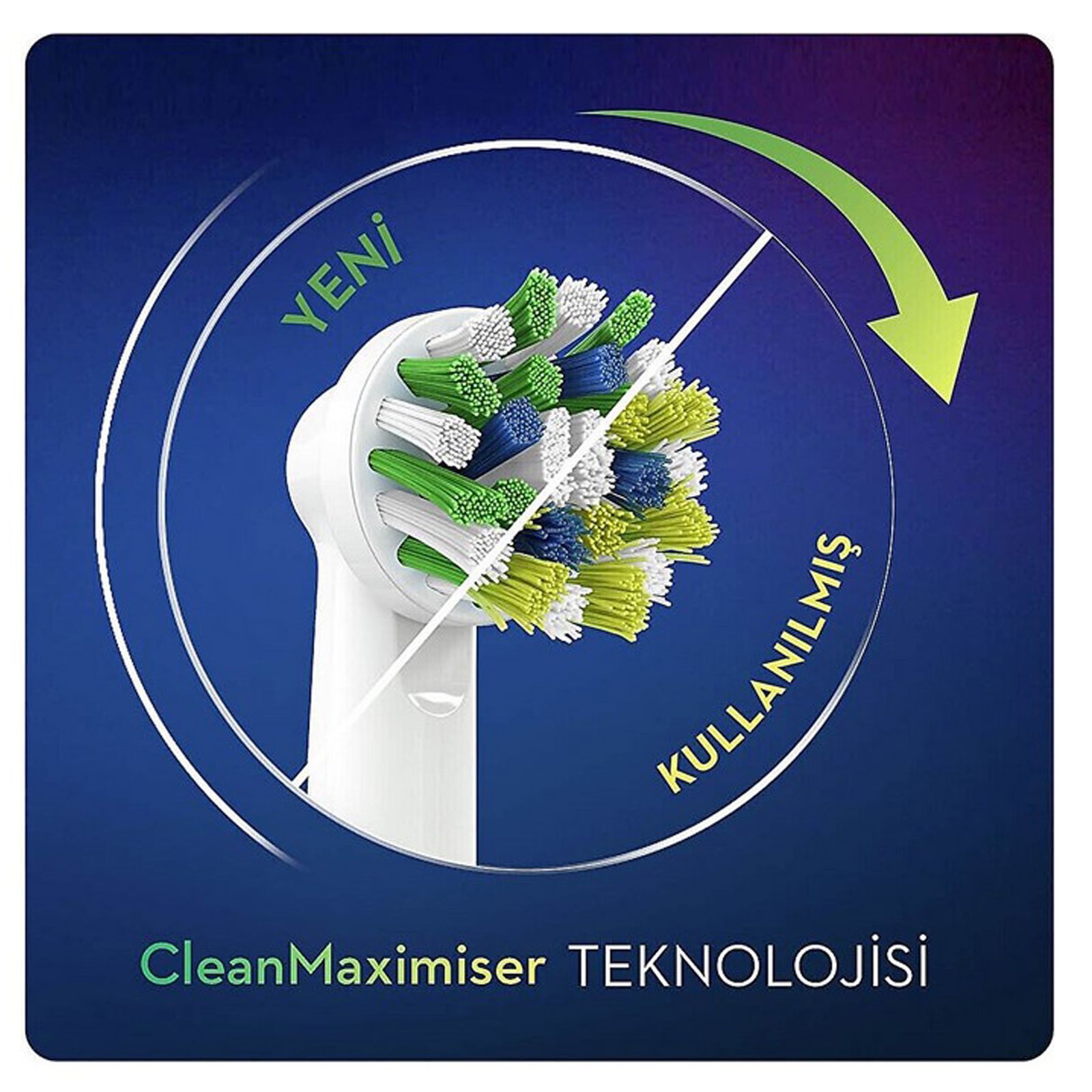 سری یدک مسواک برقی اورال-بی مدل Cross Action Clean Maximiser بسته 2 عددی -  - 6