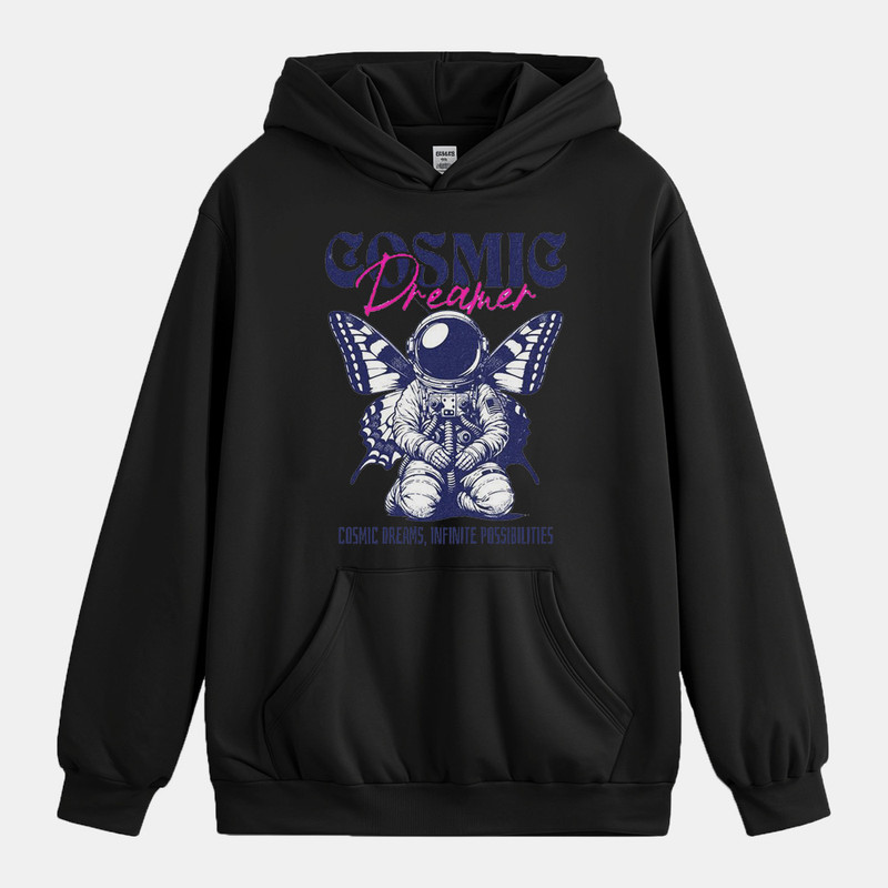 هودی زنانه باهرپوش شرق مدل فضانورد خارج شده از زمین وینتیج کد mo488