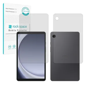 محافظ صفحه نمایش شفاف راک اسپیس مدل Resistant مناسب برای تبلت سامسونگ Galaxy Tab A9 به همراه محافظ پشت تبلت