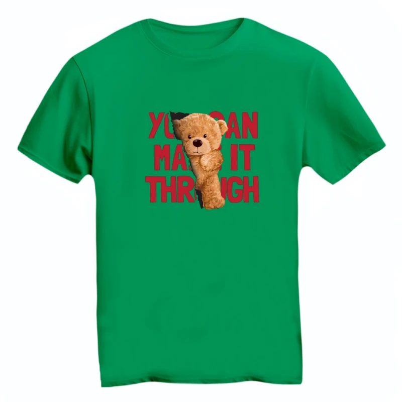 تی شرت آستین کوتاه زنانه مدل نوشته تدی