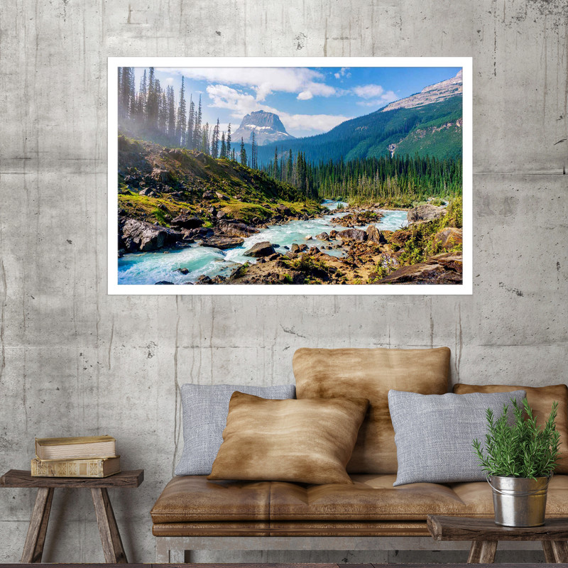 تابلو نوری بکلیت طرح پارک ملی یوهو کانادا مدل W-MO1647