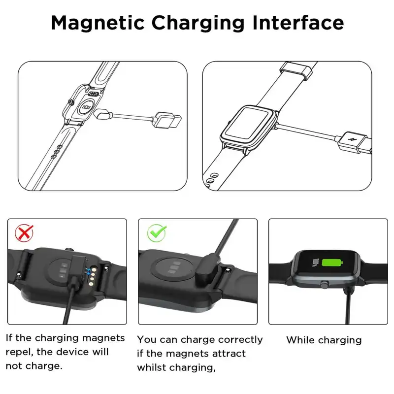 کابل شارژ مدل ID250L مناسب برای ساعت هوشمند هایلو LS01