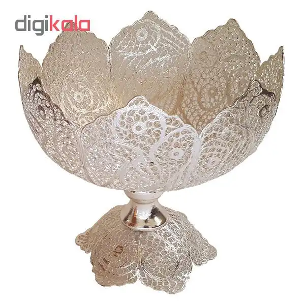 کاسه آجیل خوری ملیله کاری مدل هشت پر کد 13