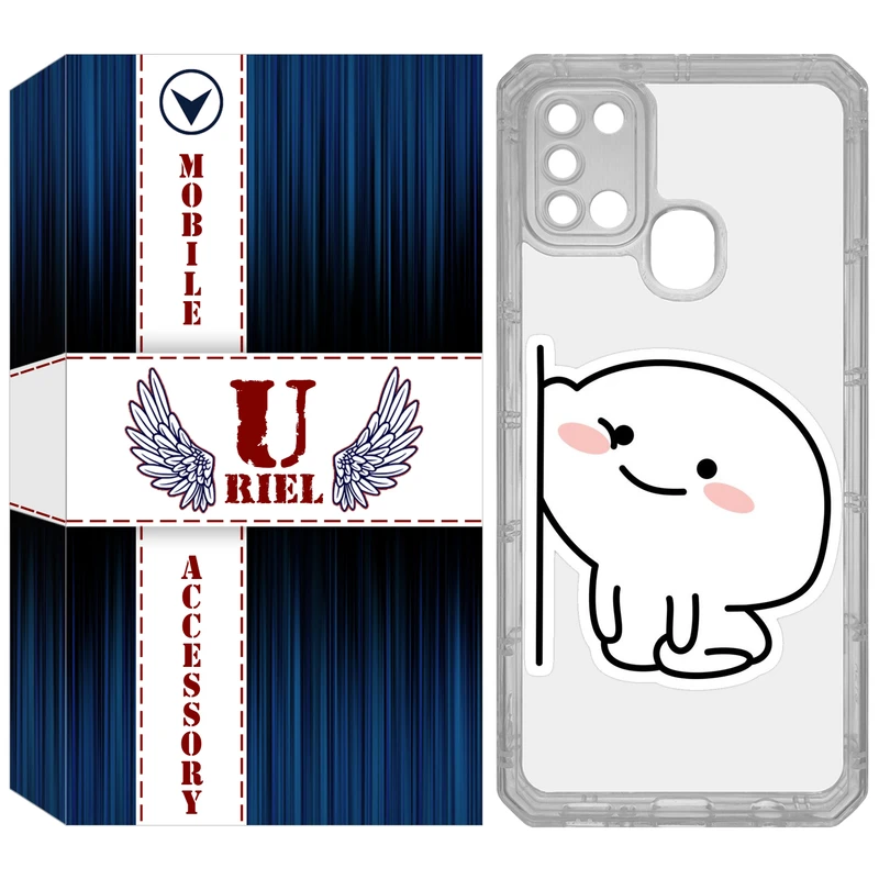 کاور یوریل مدل Clear کد 93 طرح لوس مناسب برای گوشی موبایل سامسونگ Galaxy A21S