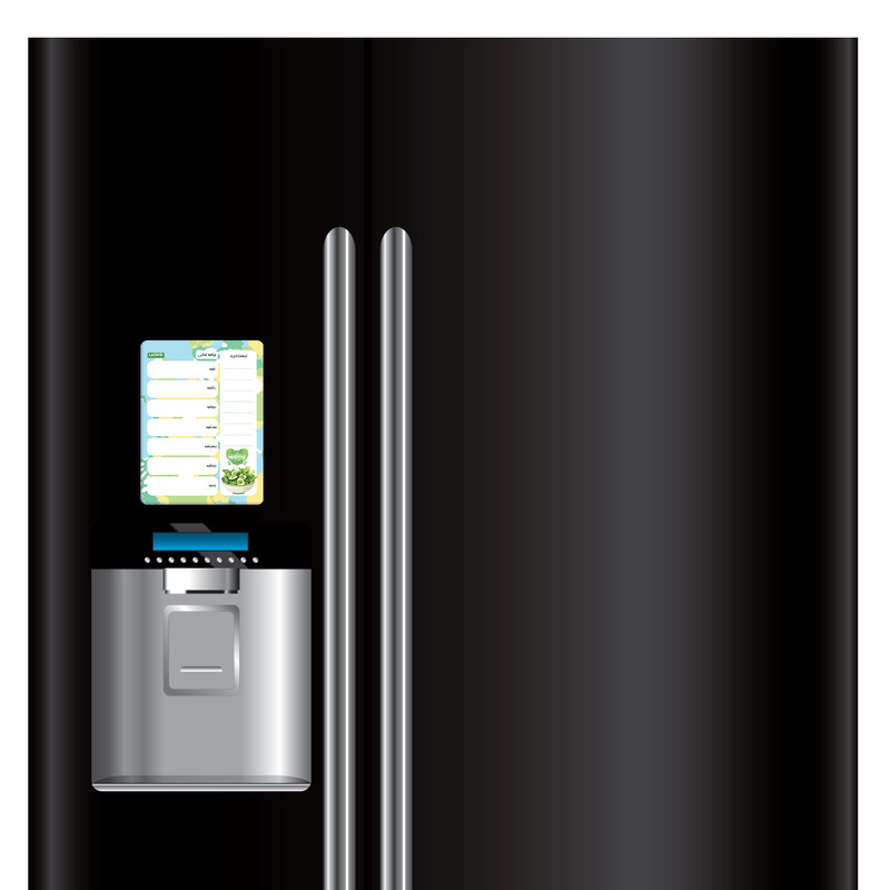 تخته وایت برد لاژید مدل برنامه ریزی غذایی سایز 14x18 سانتی متر