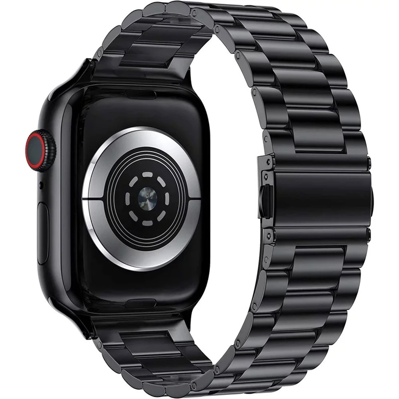 بند گوف مدل Stainless 3Bead مناسب برای  اپل واچ سری 1 سایز 38 میلی متری