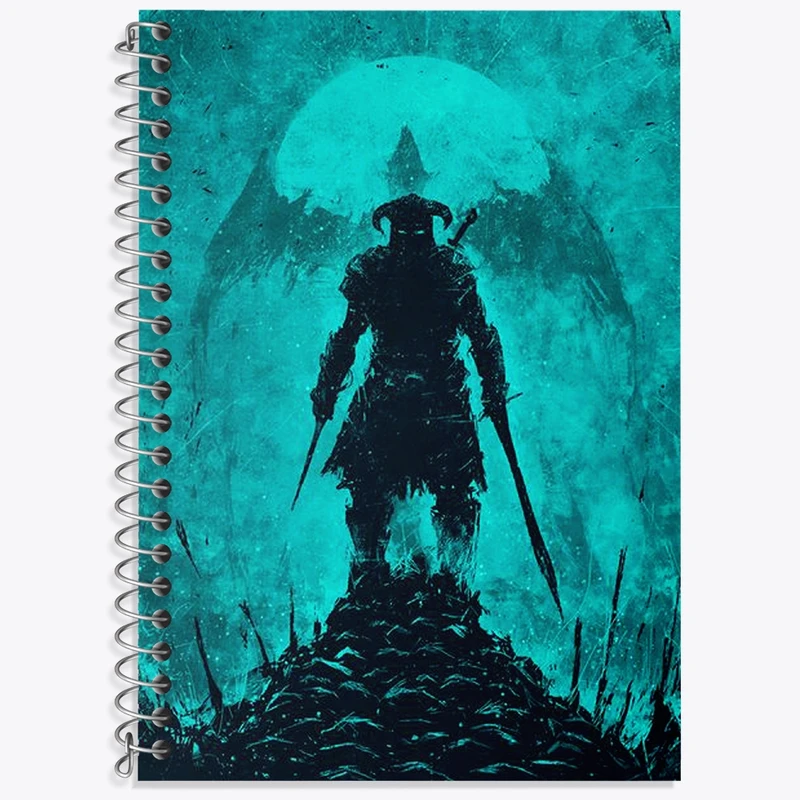 دفتر لغت 50 برگ خندالو طرح بازی اسکایریم (Skyrim) کد 32758