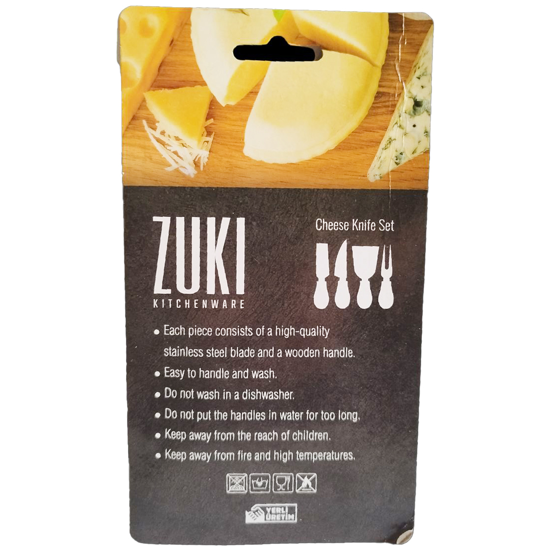 کارد و چنگال صبحانه 2 پارچه مدل zuki