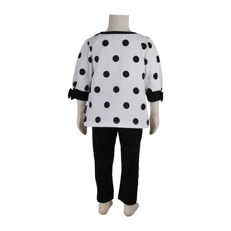 ست بلوز و شلوار نوزادی  آدمک کد 118261 رنگ مشکی