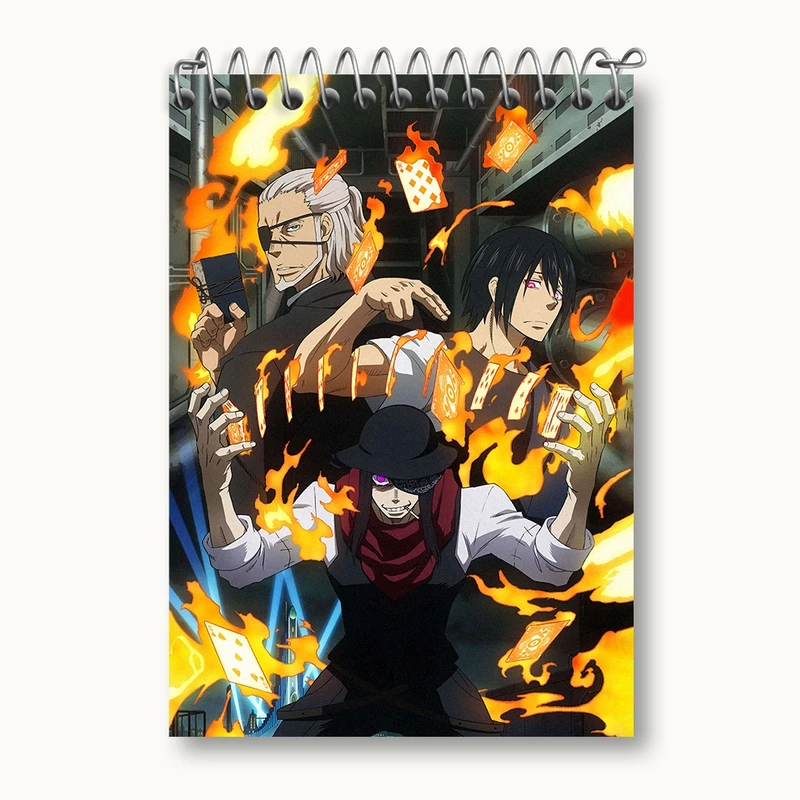 دفتر یادداشت 50 برگ خندالو مدل انیمه نیروی آتش کد 32223