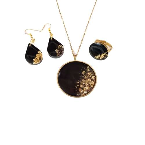 نیم ست زنانه مدل رزینی کد B60