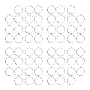 حلقه گوشواره مدل 4cm  کد 606 بسته 60 عددی