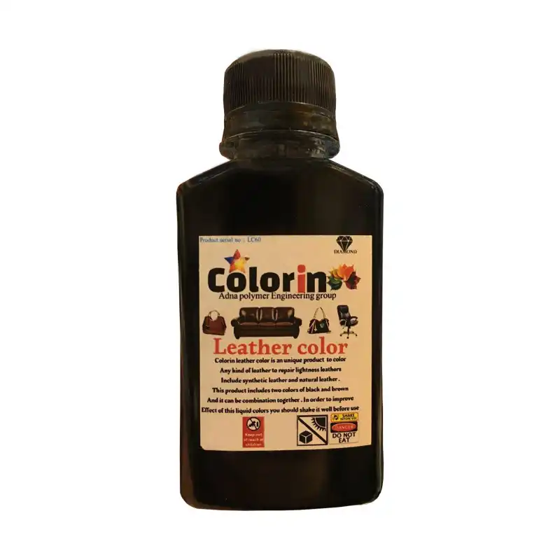 رنگ چرم کالرین مدل Q7 حجم 120 میلی لیتر رنگ مشکی