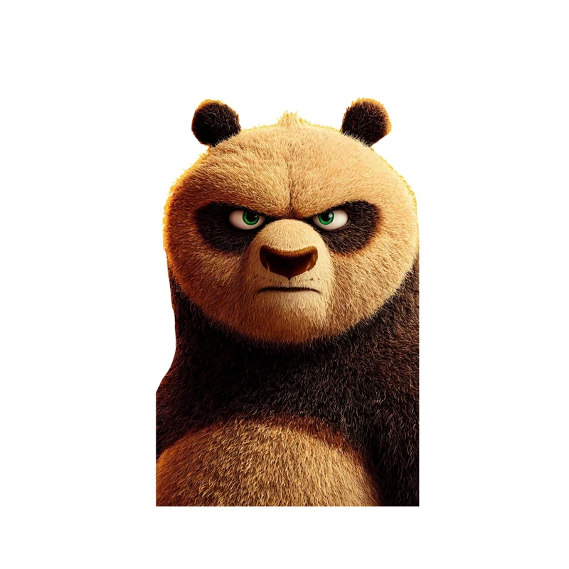 استیکر پارچه و لباس پاد آفرین مدل کارتونی پاندای کونگ فو کار جذاب کد 1371