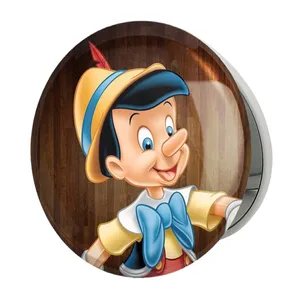 آینه جیبی خندالو طرح پینوکیو Pinocchio مدل تاشو کد 4573 