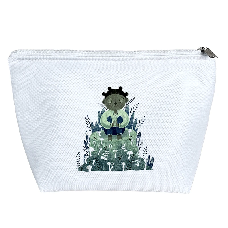 کیف لوازم آرایش دخترانه خندالو مدل دختر سبز کد H1827